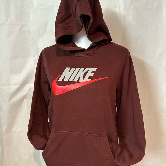 Nike Kids Burgundy Hoodie - Picture 4 of 9